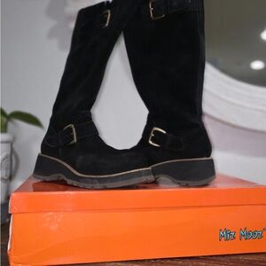 Miz Mooz Black Over the Knee Boots